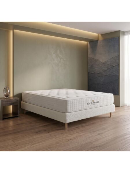 Conjunto Aurelien com Sommier rígido 20 cm Ascot Pearl - Colchão e Cama
