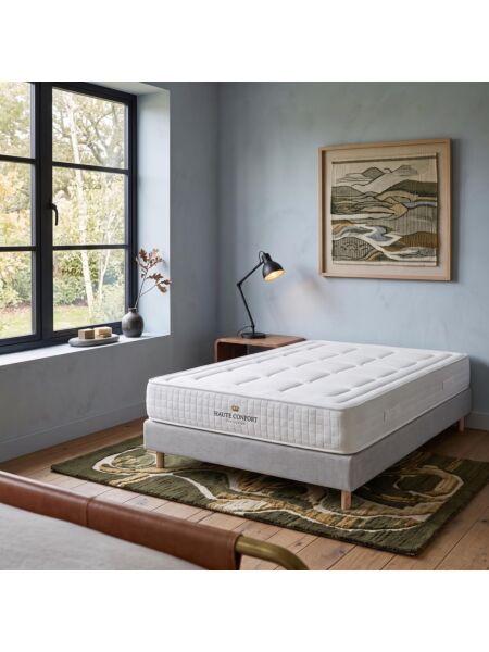 Conjunto Montreval com Sommier rígido 20 cm Tribu Cement - Colchão e Cama