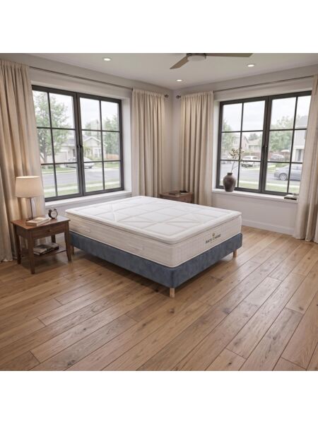 Conjunto Villeroy com Sommier rígido 20 cm Ascot Atlantic - Colchão e Cama