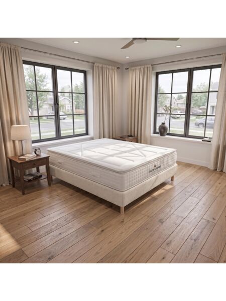 Conjunto Villeroy com Sommier rígido 20 cm Ascot Pearl - Colchão e Cama