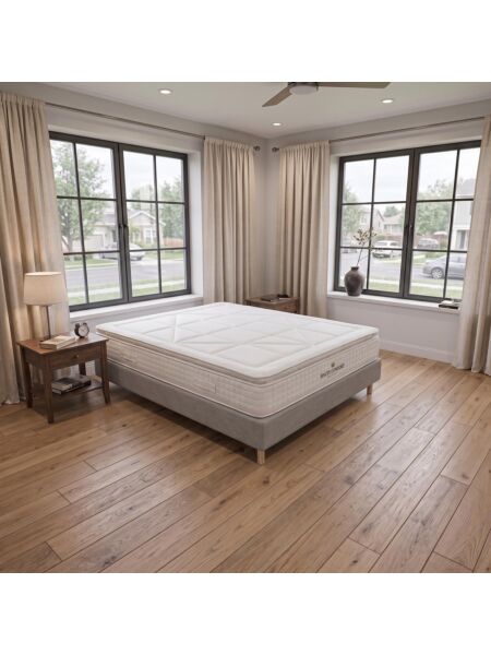 Conjunto Villeroy com Sommier rígido 20 cm Milano Ash - Colchão e Cama