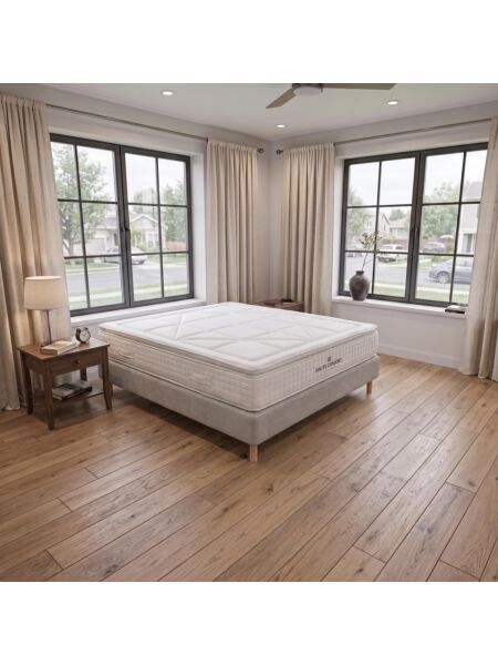 Conjunto Villeroy com Sommier rígido 20 cm Tribu Cement - Colchão e Cama