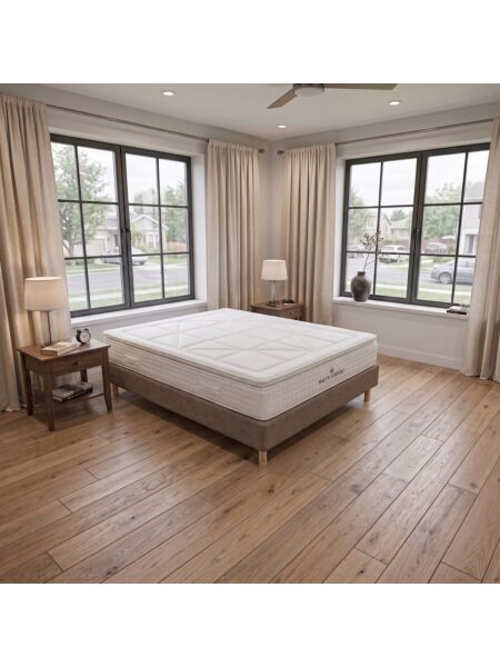 Conjunto Villeroy com Sommier rígido 20 cm Tribu Taupe - Colchão e Cama
