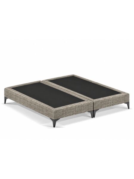 Pack de 2 sommiers Saint-Michel Tribu Taupe — 2x 200 x 80 cm
