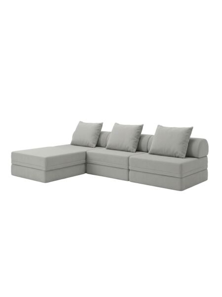Sofá Modular 3+1+Puff  Convertível  Liso