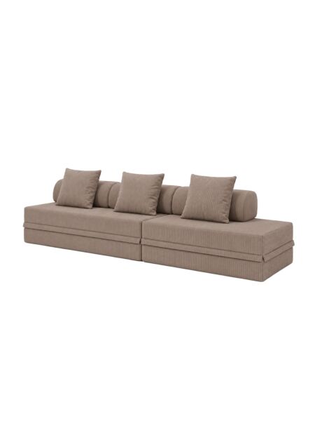 Sofá Modular 3+2 Lugares Convertível  Veludo Regular