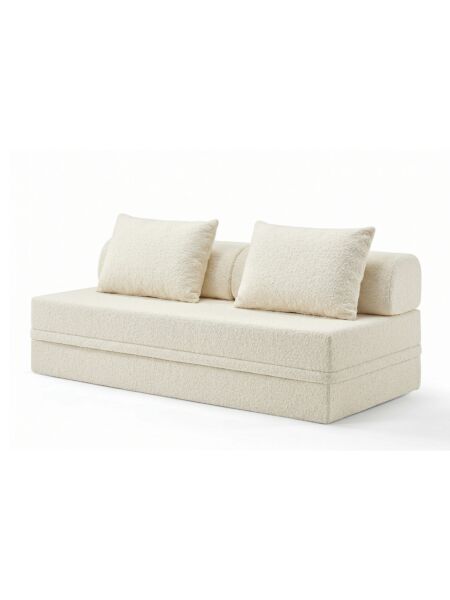 Sofá Modular 3 Lugares Convertível  Bouclette