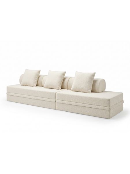 Sofá Modular 3+2 Lugares Convertível  Bouclette