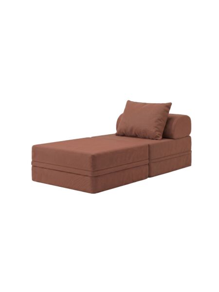 Sofá Modular 1 Lugar + Puff Convertível  Liso
