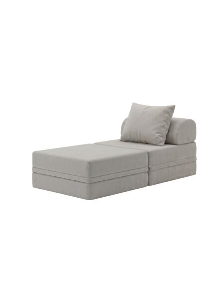 Sofá Modular 1 Lugar + Puff Convertível  Liso