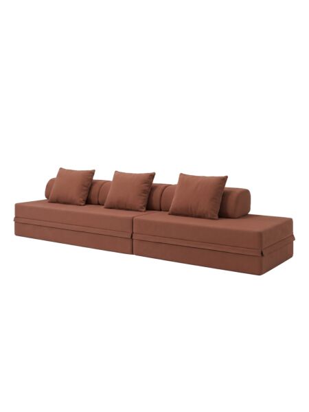 Sofá Modular 3+2 Lugares Convertível  Liso