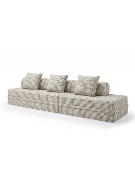 Sofá Modular 3+2 Lugares Convertível Tweed