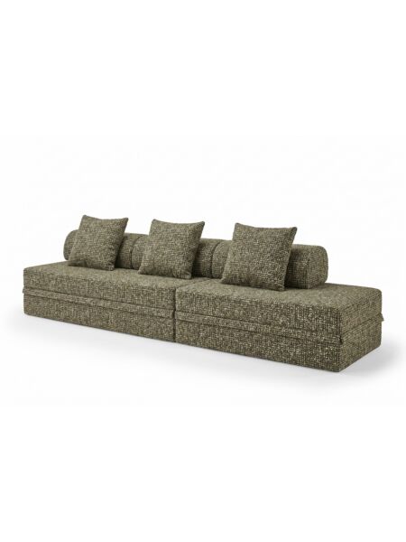 Sofá Modular 3+2 Lugares Convertível Tweed