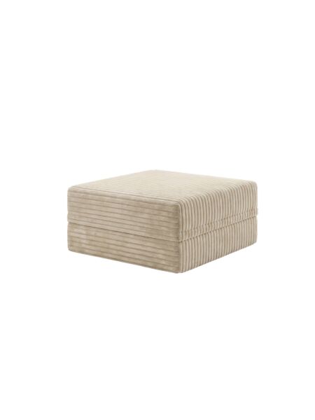 Sofá Modular Puff Convertível  Veludo Listado