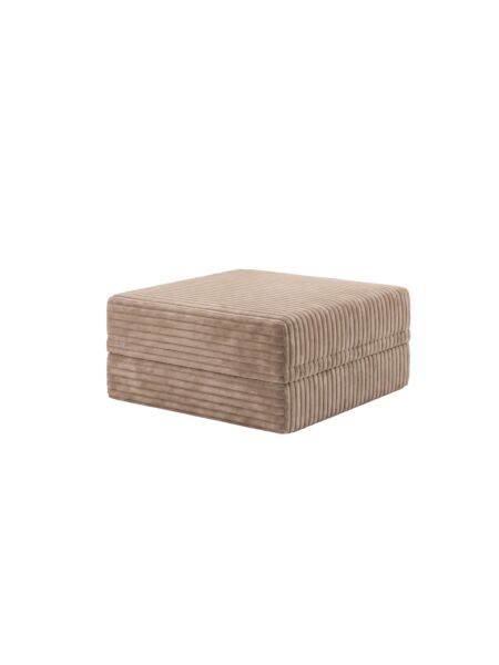 Sofá Modular Puff Convertível  Veludo Listado