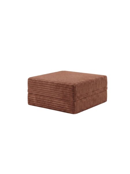 Sofá Modular Puff Convertível  Veludo Listado