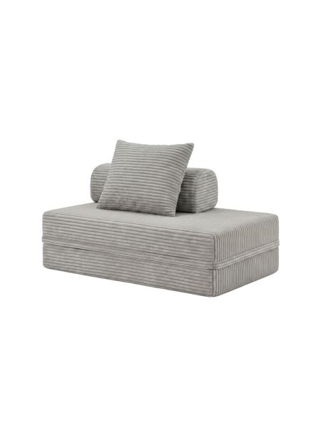 Sofá Modular 2 Lugares Convertível  Veludo Listado