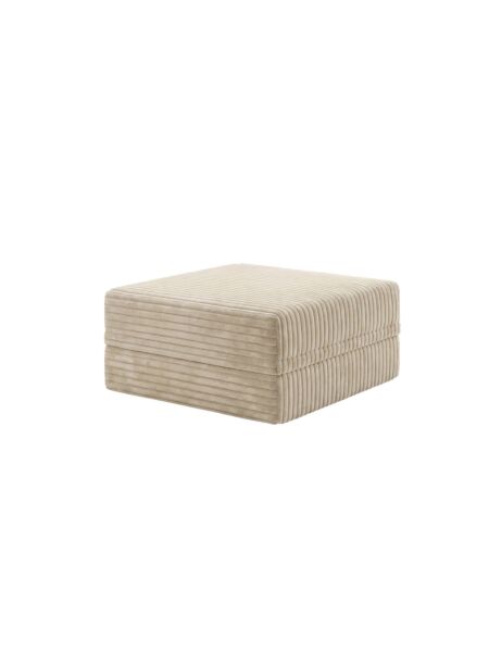 Sofá Modular Puff Convertível  Veludo Listado