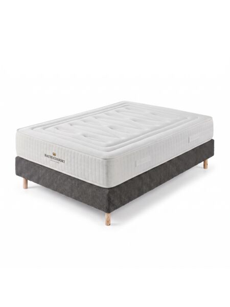 Conjunto Altesse com Sommier rígido 20 cm Ascot Black - Colchão e Cama