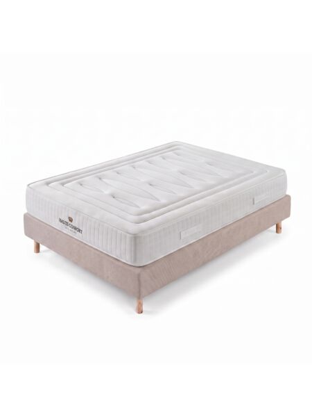 Conjunto Altesse com Sommier rígido 20 cm Bege - Colchão e Cama