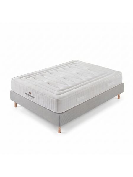 Conjunto Altesse com Sommier rígido 20 cm Cinza - Colchão e Cama