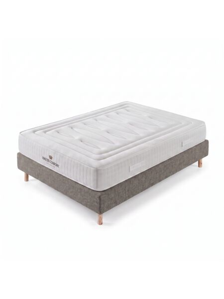 Conjunto Altesse com Sommier rígido 20 cm Tribu Taupe - Colchão e Cama