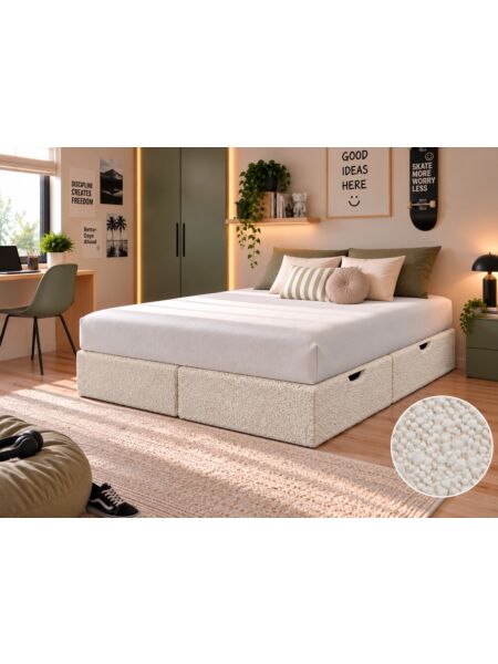Pack de 2 sommier com gavetass Alice Ascot Pearl — 190 x 70 cm — ambiente