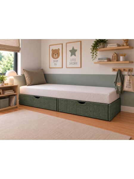 Sommier com gavetas Alice Tribu Forest — 190 x 70 cm — ambiente