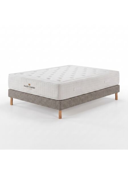 Conjunto Aurelien com Sommier rígido 15 cm Tribu Taupe - Colchão e Cama