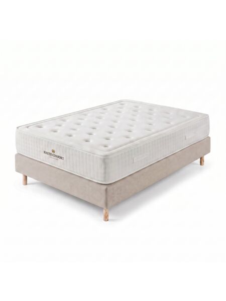 Conjunto Aurelien com Sommier rígido 20 cm Tribu Pearl - Colchão e Cama