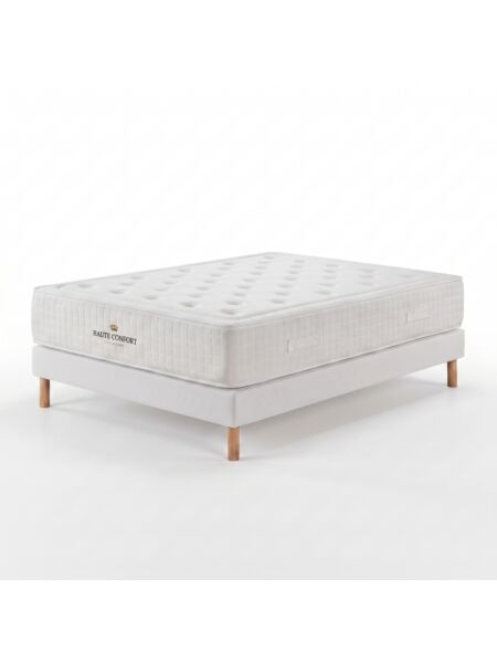Conjunto Aurelien com Kit de madeira 15 cm Branco - Colchão e Cama
