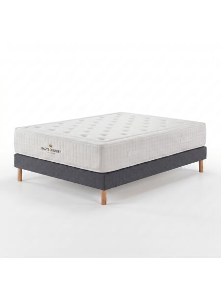 Conjunto Aurelien com Kit de madeira 15 cm Milano Anthracite - Colchão e Cama