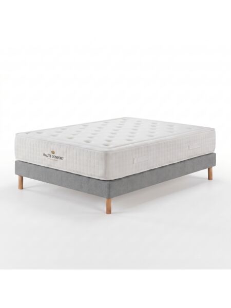 Conjunto Aurelien com Kit de madeira 15 cm Milano Ash - Colchão e Cama