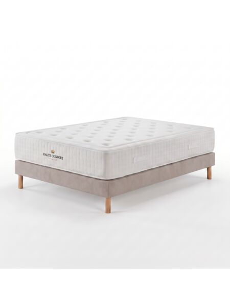 Conjunto Aurelien com Kit de madeira 15 cm Milano Taupe - Colchão e Cama