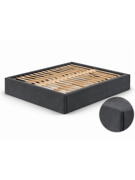 Estrutura de cama Belmont Milano Anthacite — 200 x 200 cm — produto