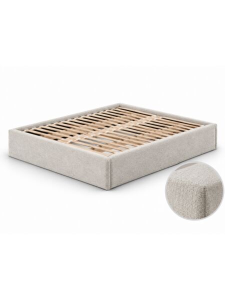 Estrutura de cama Belmont Milano Cement — 200 x 200 cm — produto