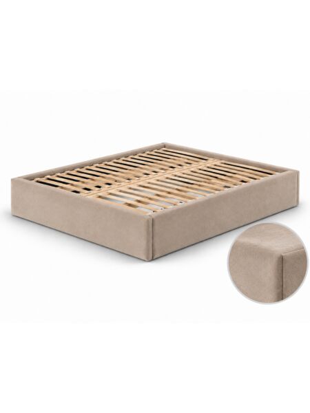 Estrutura de cama Belmont Milano Taupe — 200 x 200 cm — produto
