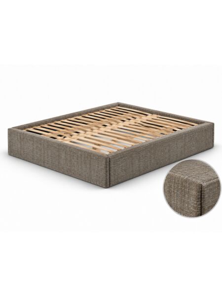 Estrutura de cama Belmont Tribu Taupe — 190 x 90 cm