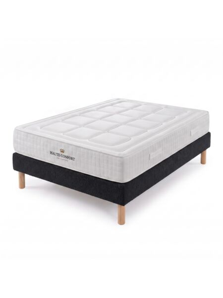 Conjunto Montreval com Sommier rígido 15 cm Ascot Black - Colchão e Cama