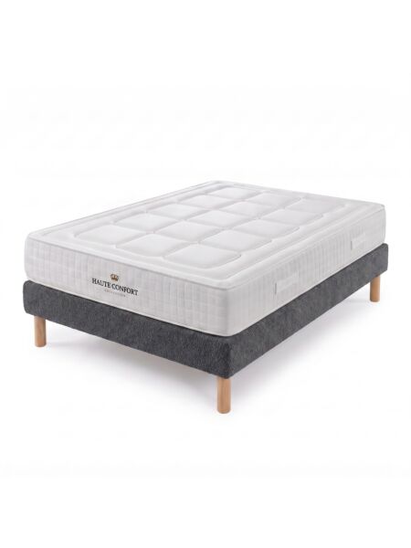 Conjunto Montreval com Sommier rígido 15 cm Ascot Graphite - Colchão e Cama