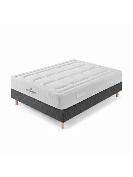 Conjunto Montreval com Sommier rígido 20 cm Ascot Graphite - Colchão e Cama