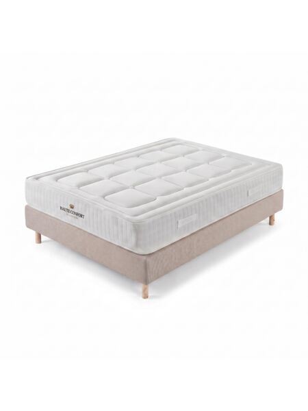 Conjunto Montreval com Sommier rígido 20 cm Bege - Colchão e Cama