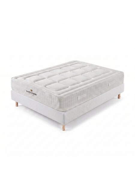 Conjunto Montreval com Sommier rígido 20 cm Branco - Colchão e Cama