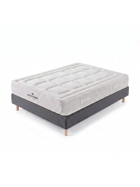 Conjunto Montreval com Sommier rígido 20 cm Milano Anthracite - Colchão e Cama