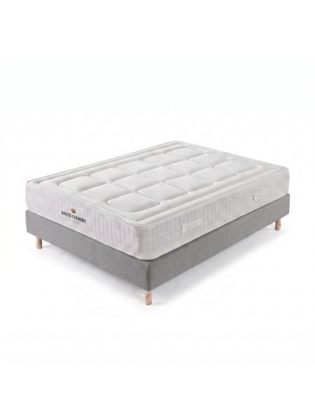 Conjunto Montreval com Sommier rígido 20 cm Milano Ash - Colchão e Cama