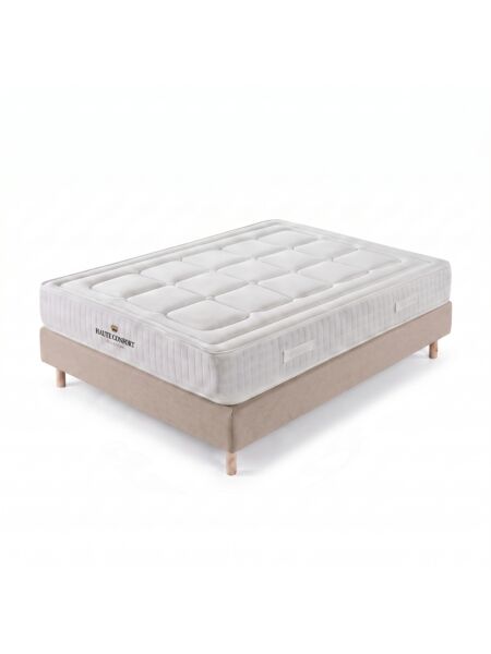 Conjunto Montreval com Sommier rígido 20 cm Milano Taupe - Colchão e Cama