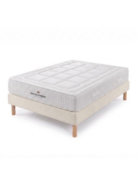 Conjunto Montreval com Kit de madeira 15 cm Ascot Pearl - Colchão e Cama