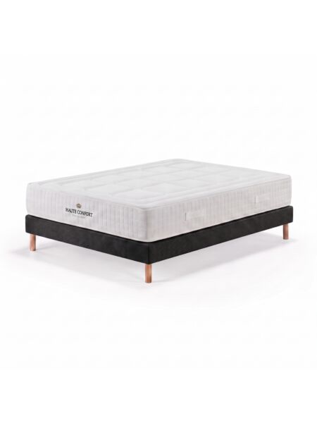 Conjunto Montreval com Kit de madeira 15 cm Preto - Colchão e Cama