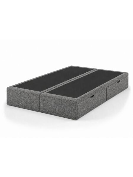 Pack de 2 sommier com gavetass Alice Ascot Graphite — 190 x 70 cm — produto