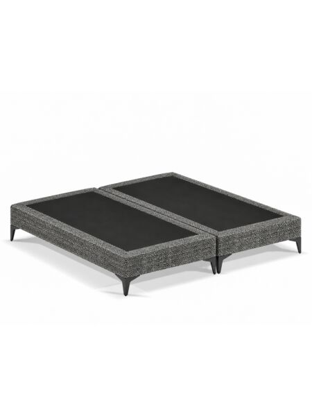 Pack de 2 sommiers Saint-Michel Ascot Graphite — 2x 200 x 80 cm